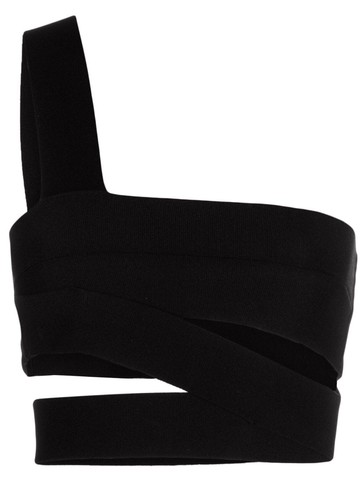 GAUGE81 - Vinas cut-out cropped top - women - Rayon - 40 - Black