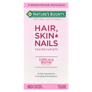 Nature's Bounty, 頭髮、皮膚及指甲，60 粒包衣片
