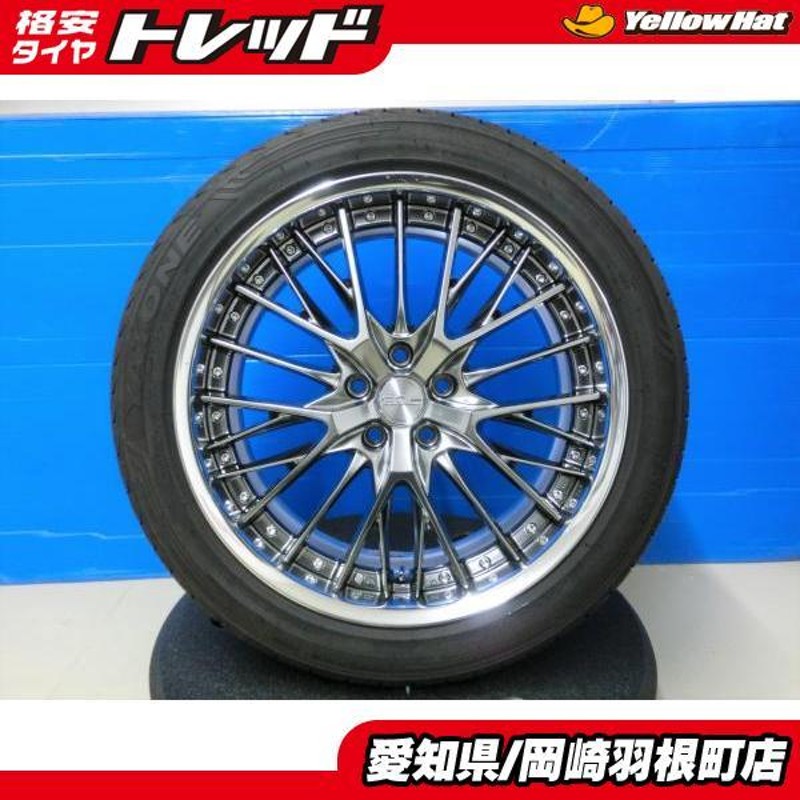 ハリアー 夏タイヤ 4本 WORK SCHWERT SG2 8.5J ET38 Odisk GTS + 8分山 245/45R20 99W ワーク  シュヴァート 美品 2ピース AXUH80 岡崎 | LINEブランドカタログ