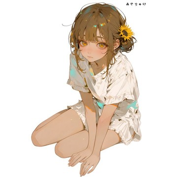 【8 月新品】07-139-0293 人物貼紙 簡約夏日女孩