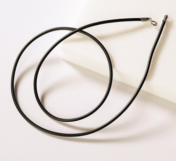 男女皆宜的真皮繩索項鍊男士女士嘻哈首飾配飾