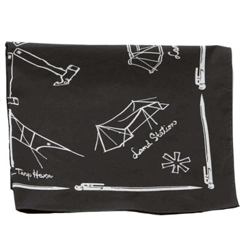 snow peak 雪諾必克 野遊方巾 NOASOBI UG-885BK  52 x 52cm  黑色