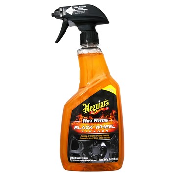 Meguiar's 美光 亮黑鋁圈清潔噴霧 BLACK WHEEL CLEANER 深層清潔鋁圈 適用於所有黑色鋁圈表面  709ml  1瓶