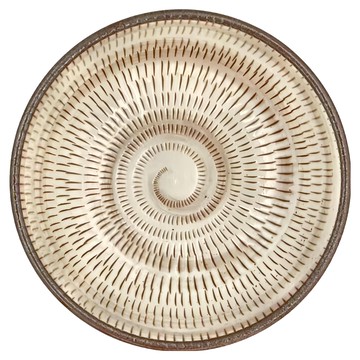 日本製16缽  棕彩點紋  1個