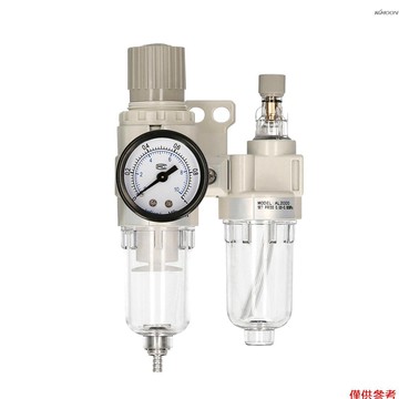 氣源處理器 二聯件油水分離器氣體過濾器 手動排水 AFC2000