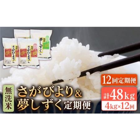 ふるさと納税 さがびより 夢しずく 無洗米 4kg 2kg×2 )特A評価 特A 特A米 米 定期便 お米 .. 佐賀県江北町