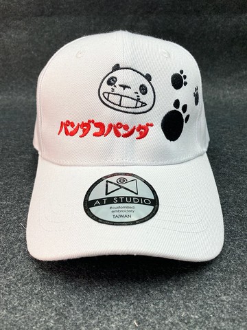 【熊貓家族】x AT studio 設計款電繡棒球帽 | 熊貓腳印 | 成人款