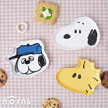 【Norns】Peanuts史努比陶瓷點心盤-Norns Originail Design Snoopy Olaf Woodstock 盤子