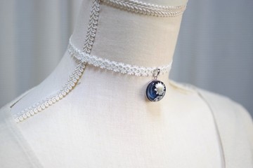 樹脂藝術 方形吊墜・夜色深處