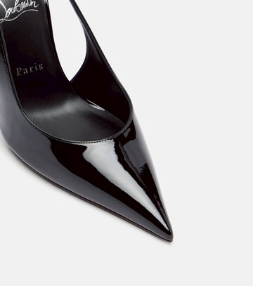 Christian Louboutin Miss Z patent leather slingback pumps