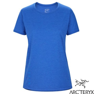 ARCTERYX 始祖鳥 女 Taema 吸濕排汗快乾短袖圓領衫.T恤.休閒衫_生命雜藍
