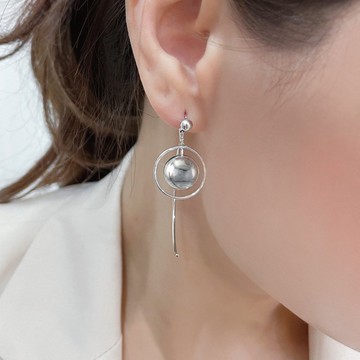 超越宇宙耳環 奧地利水晶珍珠