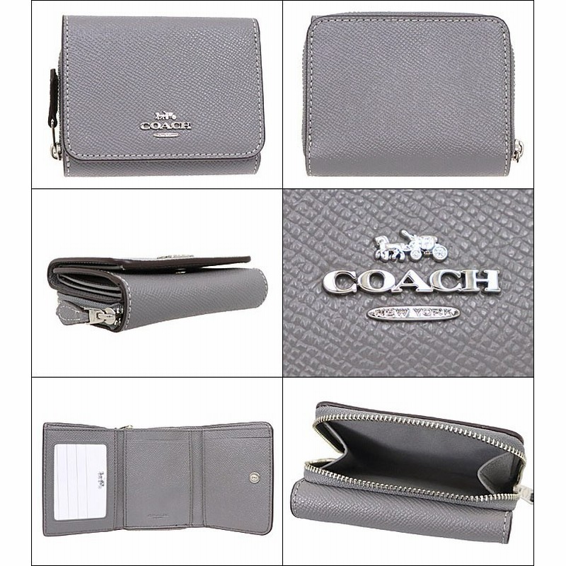 コーチ COACH 財布 三つ折り財布 F37968 ヘザーグレー ラグジュアリー