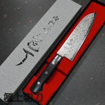 一心刃物 三德刀 菜刀 萬用刀 大馬士革VG10夾鋼  is203【極上和刀】【日本高品質菜刀】【APP滿額下單10%點數(單一帳號最高5000點)】1/31止