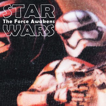 STAR WARS 星際大戰之原力覺醒正方巾 特性：100%純棉編製.觸感柔細.吸水性優 (THE FORCE AWAKENS 毛巾 小毛巾 洗臉巾)【沙克思】