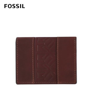 送禮首選★FOSSIL Everett 真皮卡夾-茄紫色 ML4468540【美國時尚品牌】 附防塵袋+提袋【全館滿額折價★FOSSIL全系列包夾送美妝蛋】