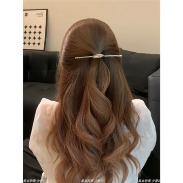許我耀眼趙露思同款月牙發簪女古風高級感發釵古典時尚簪子發飾