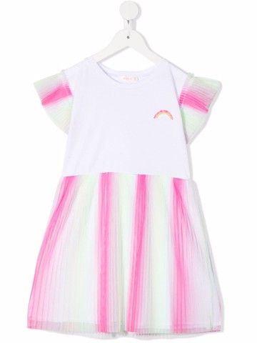 Billieblush - gradient-effect tulle dress - kids - Polyester - 12 yrs - White
