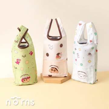 【Norns】蠟筆小新雙耳飲料袋- Norns Original Design 正版授權 防水 折疊式環保飲料提袋