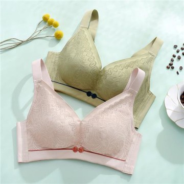 依格爾283無痕透氣無鋼圈大胸顯小側收文胸全罩杯上托胸罩薄內衣