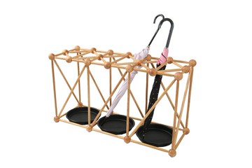 【日本製】雨傘架 長款型 由大阪職人巧手組裝，連光影都美的輕巧桁架結構 (木音-koto- 系列)