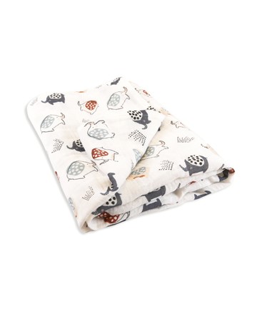 蓮蓬小象(紗布巾)80cm