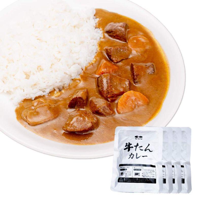 カネタ 牛タン カレー 180g×4袋 レトルト レンジ 食品 ネコポス●牛たんカレー180g×4袋● k-03