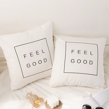 MUMU【TM01194】沙發靠枕帆布套(含枕心)  白色 沙發抱枕 靠枕 棉布抱枕套 床頭靠墊套 聖誕交換禮物 現貨