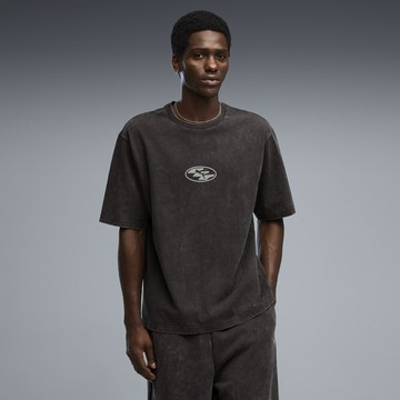 PUMA PUMA 短T 流行系列 SPC WASHED 黑色 寬鬆 短袖 T恤 中性 63941901