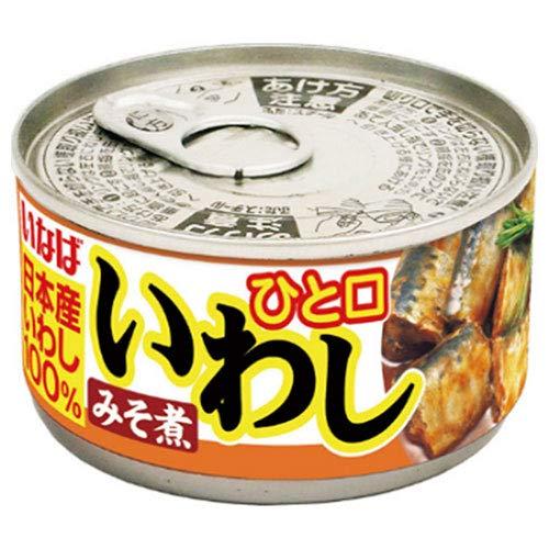 いなば食品 ひと口いわし みそ煮 115g缶×24個入×(2ケース)