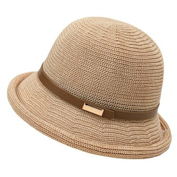 【巴黎精品】現貨+預購 防曬帽漁夫帽遮陽帽戶外登山帽透氣-棉麻針織捲邊女帽子4色a1jg28