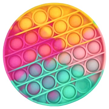 FoxMind 啵啵樂 Go PoP! Roundo-TieDye 獨特的顏色 質感的矽膠 可水洗式 旅遊舒壓品  多色  1個