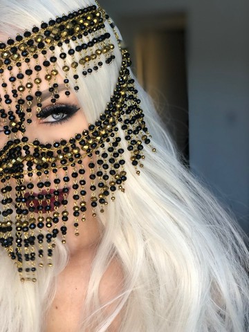 部落面鏈 Golden Leyla，Burqa 面罩，面部配件