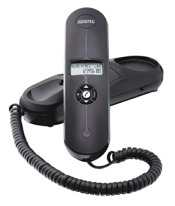 【福利品有刮傷】 阿爾卡特 Alcatel 壁掛式有線電話 Temporis 05 黑