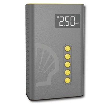 【SHELL 殼牌】行動電源救援 殼牌 四合一急救啟動+打氣機SL-AC001JP_附收納包(車麗屋)