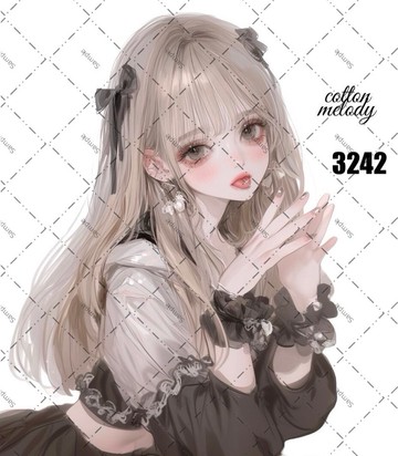 original sticker no.3242 人物貼紙 原創貼紙 原創人物貼紙 裝飾貼紙 cotton melody