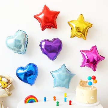 創意五角星鋁膜氣球星星充氣生日裝飾品小學開學典禮教室場景布置