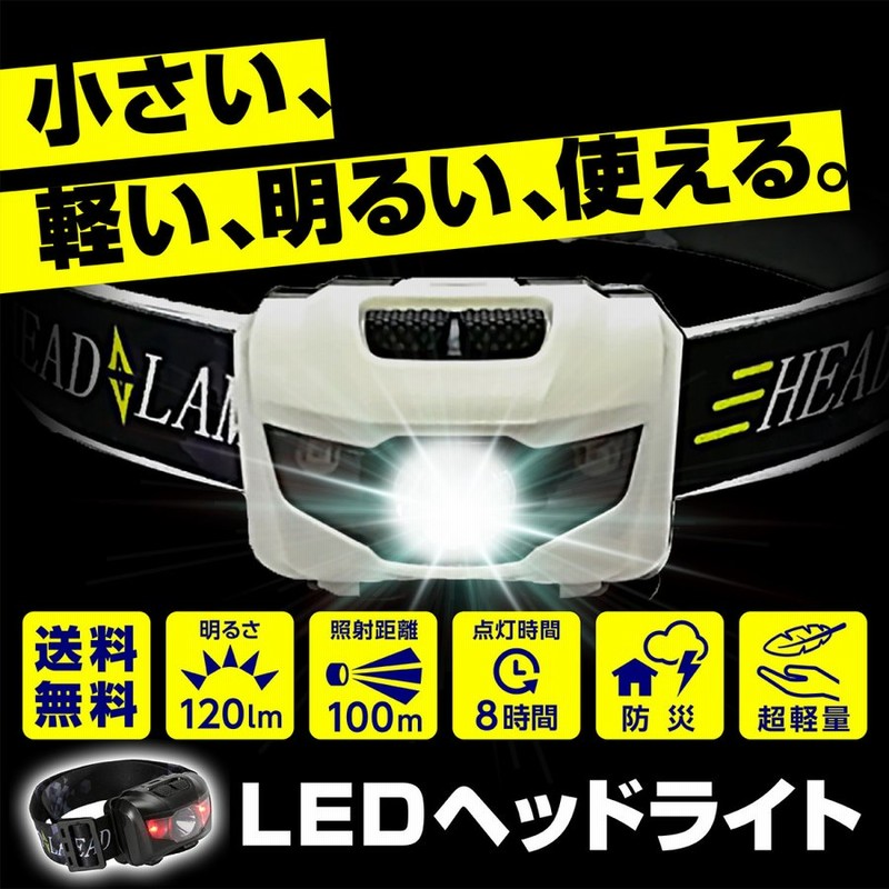 ヘッドライト Led ヘッドランプ 登山 釣り 懐中電灯 防災用 強力 赤 通販 Lineポイント最大0 5 Get Lineショッピング