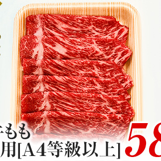 A4ランク以上！氷見牛もものすき焼き用肉580g