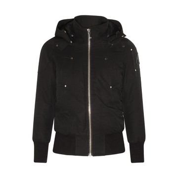 Moose Knuckles - Black Cotton Blend Down Jacket