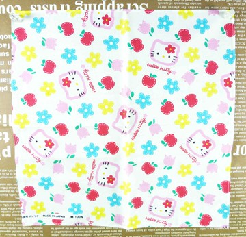 【震撼精品百貨】Hello Kitty 凱蒂貓 手帕 蘋果花朵 震撼日式精品百貨