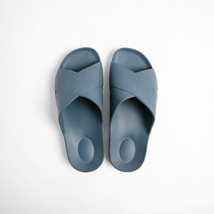 伊登足弓支撐EVA拖鞋L 交叉藍