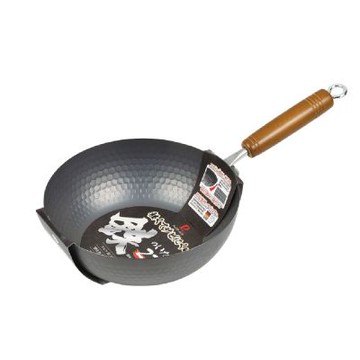 Pearl Life 日本窒化 鐵IH槌目 小炒鍋 輕量型 22cm /個 HB-4678