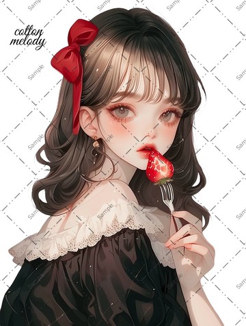 original sticker no.763 人物貼紙 原創貼紙 女孩貼紙 原創人物貼紙