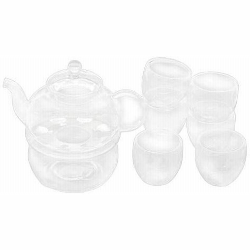 Nature Park ティーポット ウォーマー付き ティーカップ コップ 二重構造 耐熱 ガラス 6杯セット 8点入 茶器 茶 お 通販 Lineポイント最大0 5 Get Lineショッピング