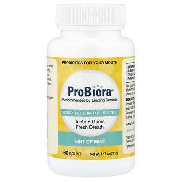 ProBiora, Dental Probiotics, Hint of Mint, 60 Tablets