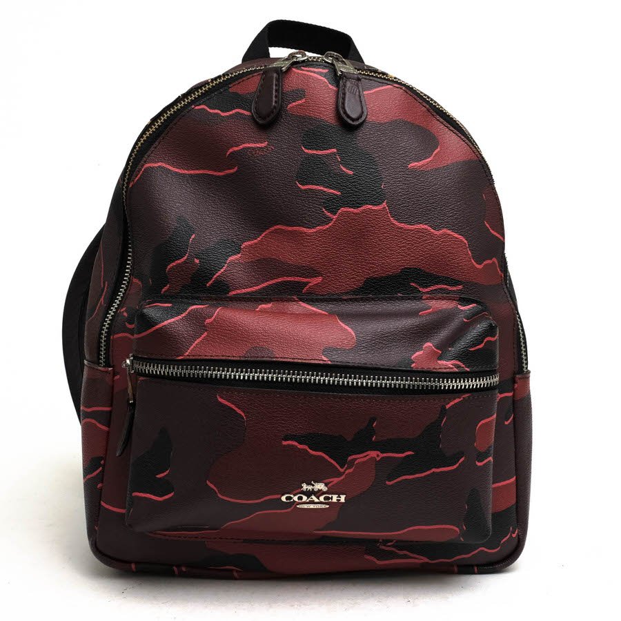 COACH コーチ リュック F31452 Medium Charlie Backpack With Wild Camo Print