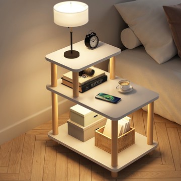 客廳邊幾側邊柜家用簡約茶幾小方桌室內陽臺輕奢風花架子室內家用
