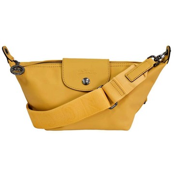 LONGCHAMP Le Pliage Xtra 拉鍊斜背水餃包 招財蜜蜂黃(贈原廠防塵袋紙袋)