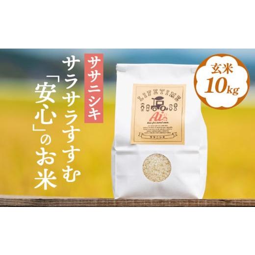 ふるさと納税 宮城県 石巻市 サラサラすすむ"安心"のお米 玄米10kg